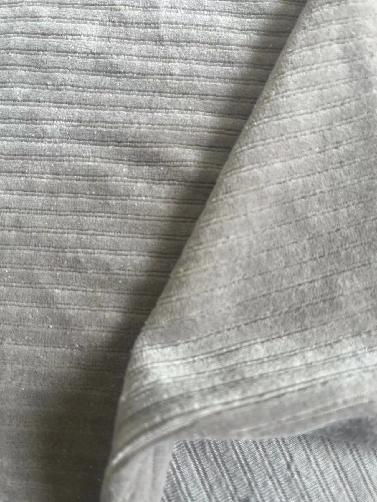 Drop needle velour fabric 