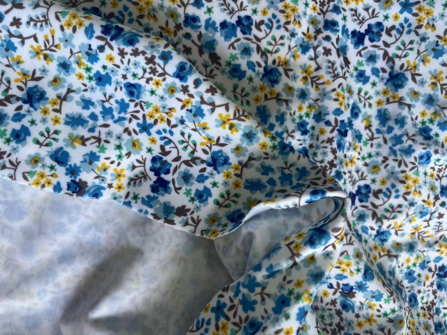 Printed swimming fabric 