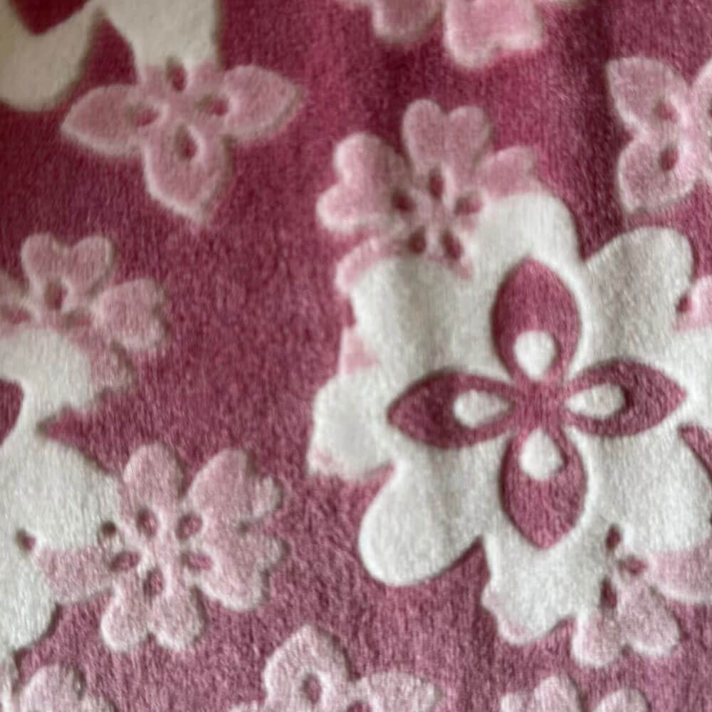 Printed fleece fabric